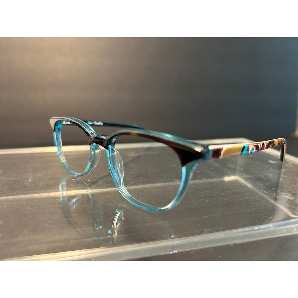 Vera Bradley Cammie Eyeglass Frames Desert Floral DSF Teal Brown 46-16-130 Kids - Picture 2 of 6